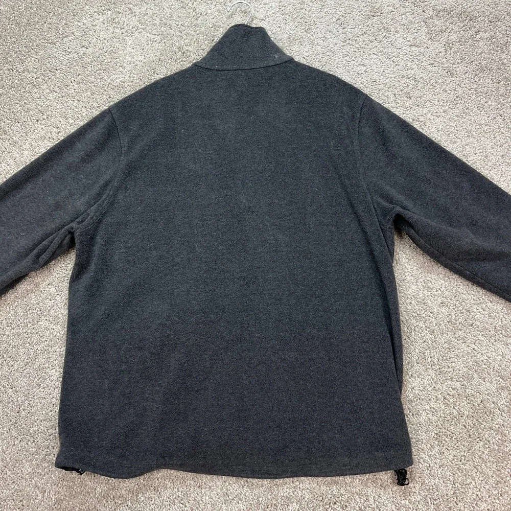 Woolrich‎ Jacket Mens Large Charcoal Gray Heathered Long Sleeve Full Zip Fleece